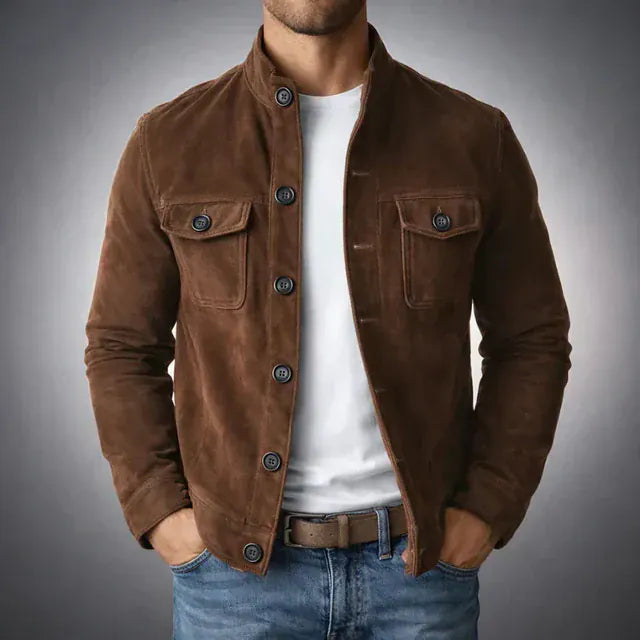 Lorenzo | Chaqueta de ante clásica