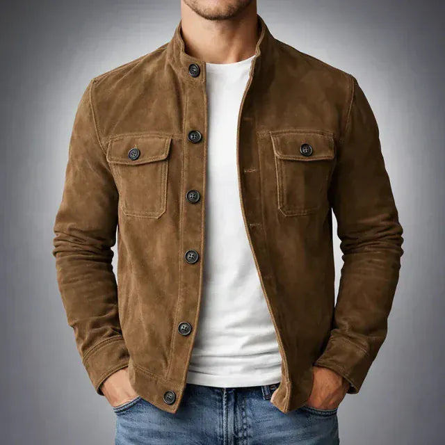 Lorenzo | Chaqueta de ante clásica