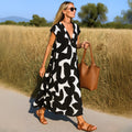 Aurely – vestido cómodo y fluido con escote en V