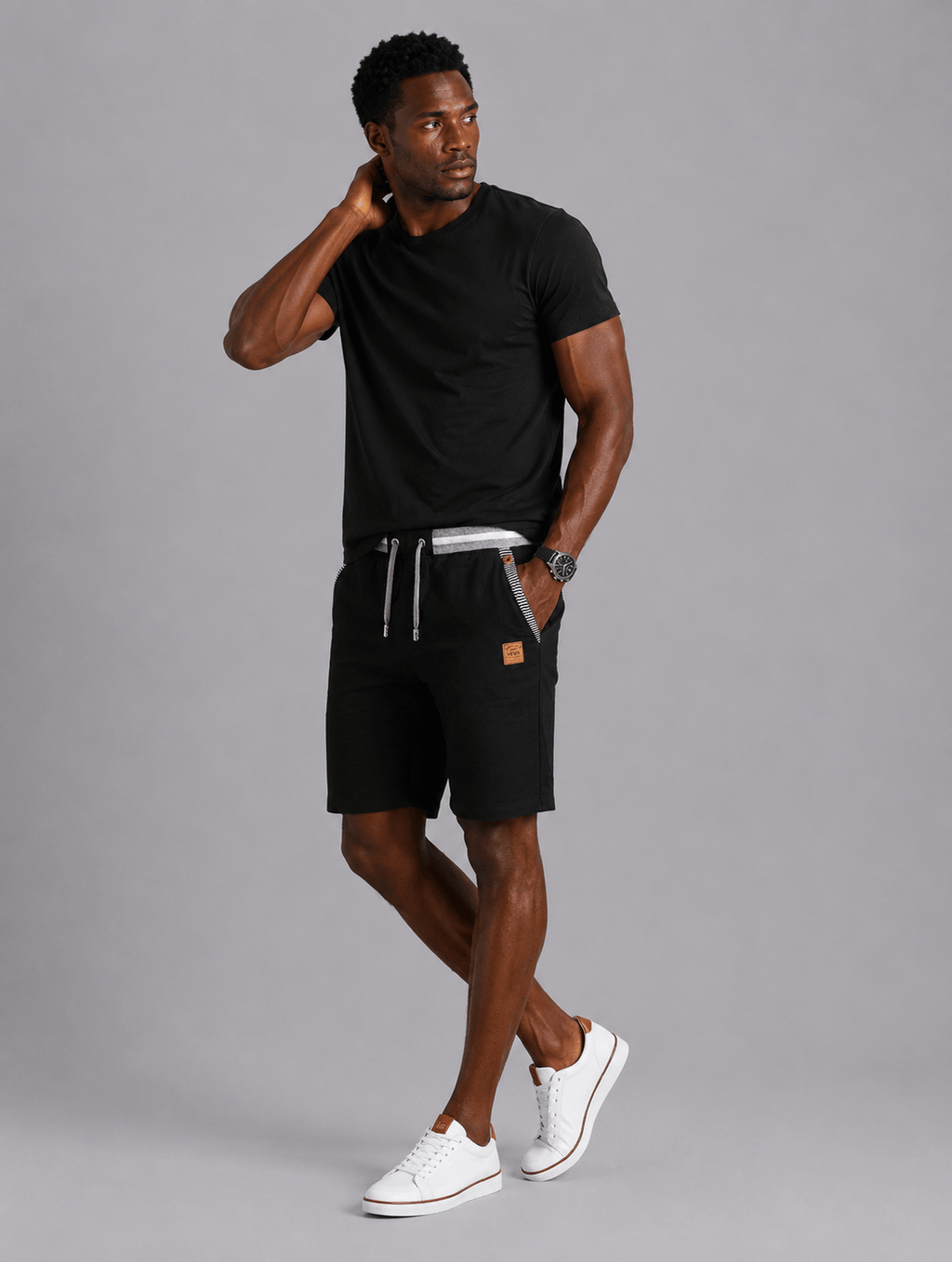 Victor | Pantalones cortos de verano de lino ligeros para hombre