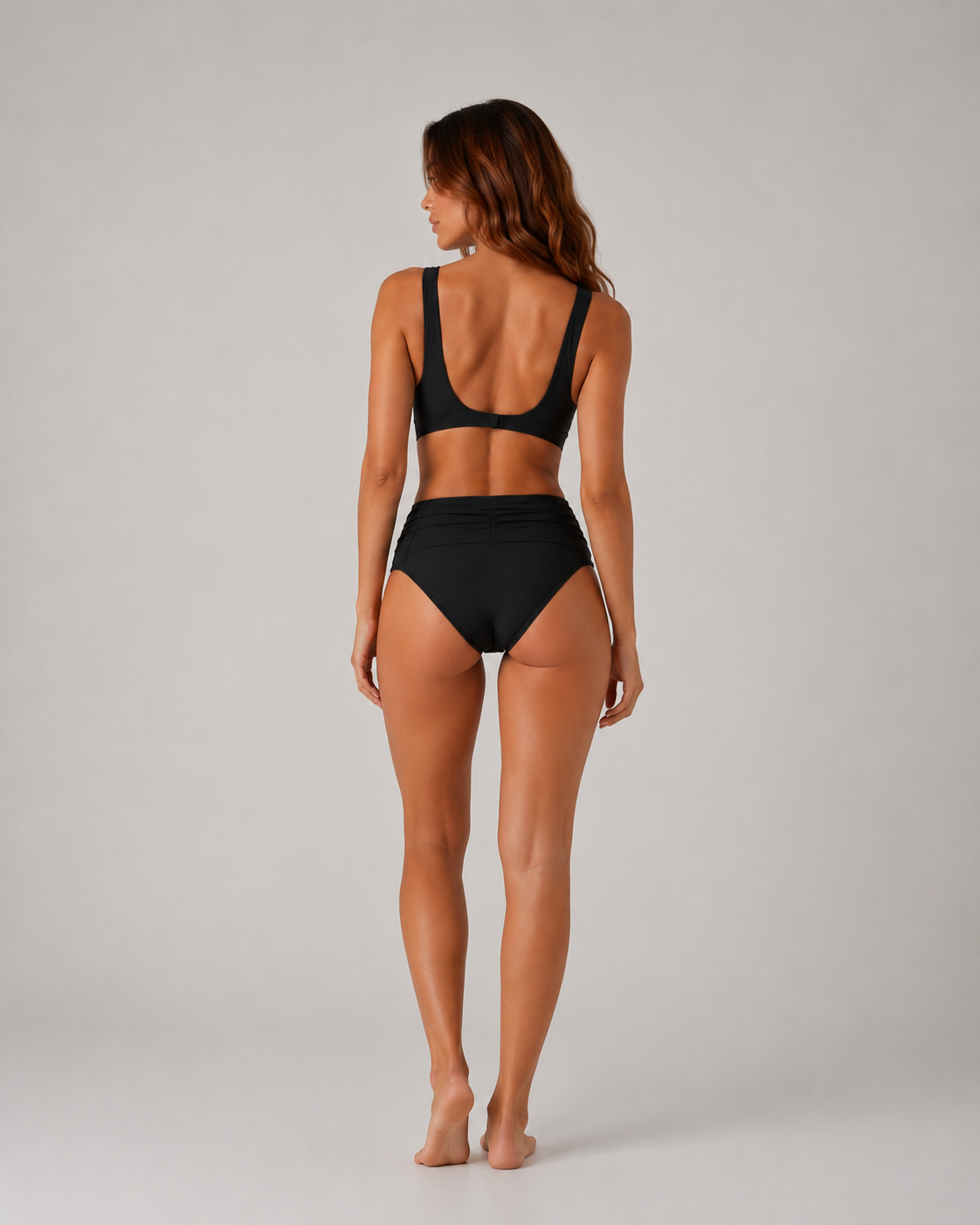 Aurely - Bikini de dos piezas de color liso