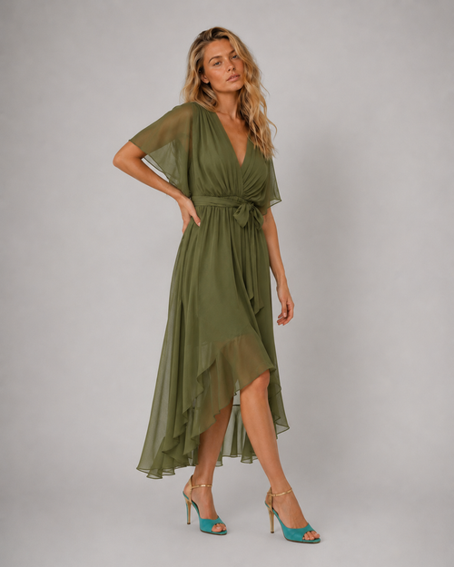 Aurea | Vestido fresco con escote en V