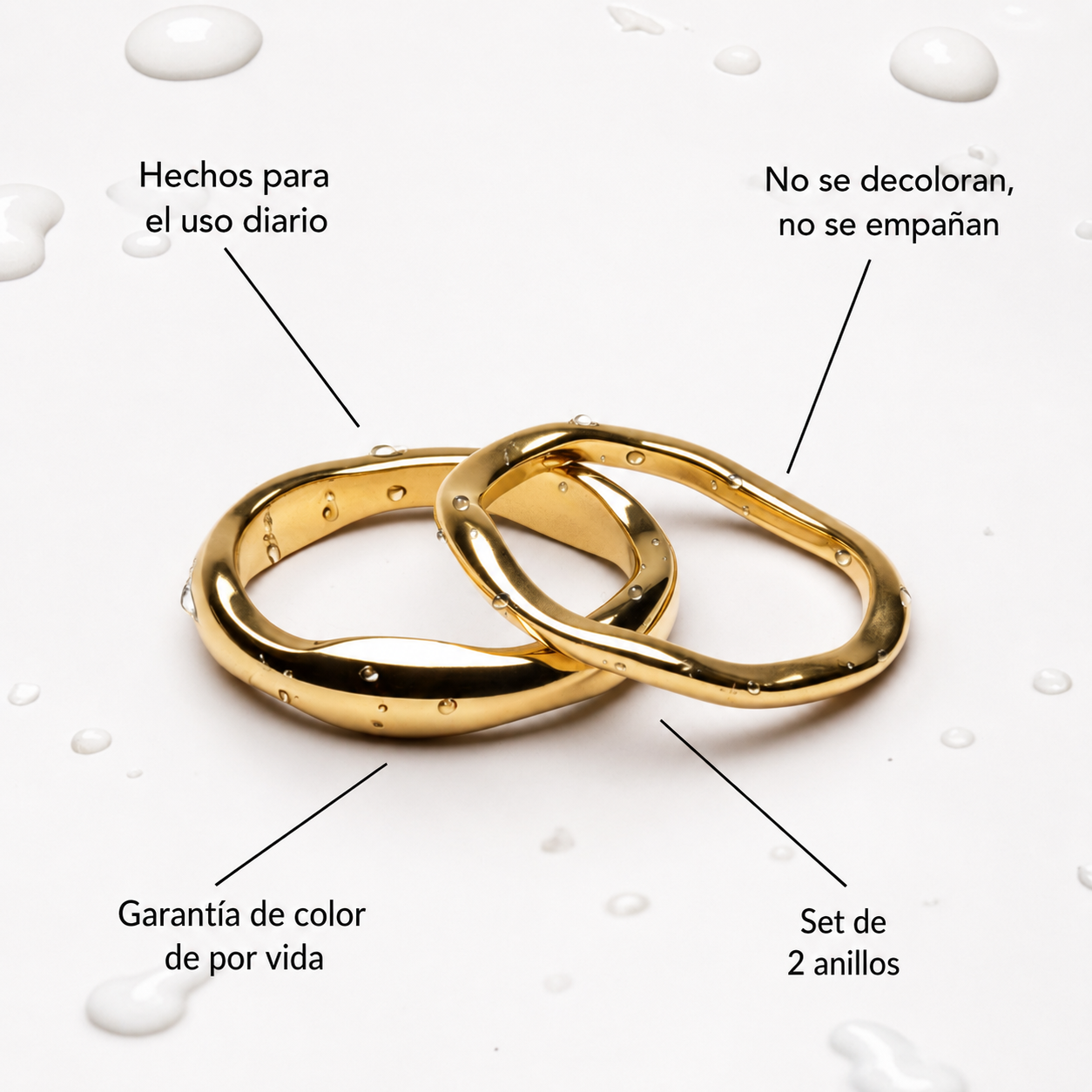 "Gemini" Anillos Apilables