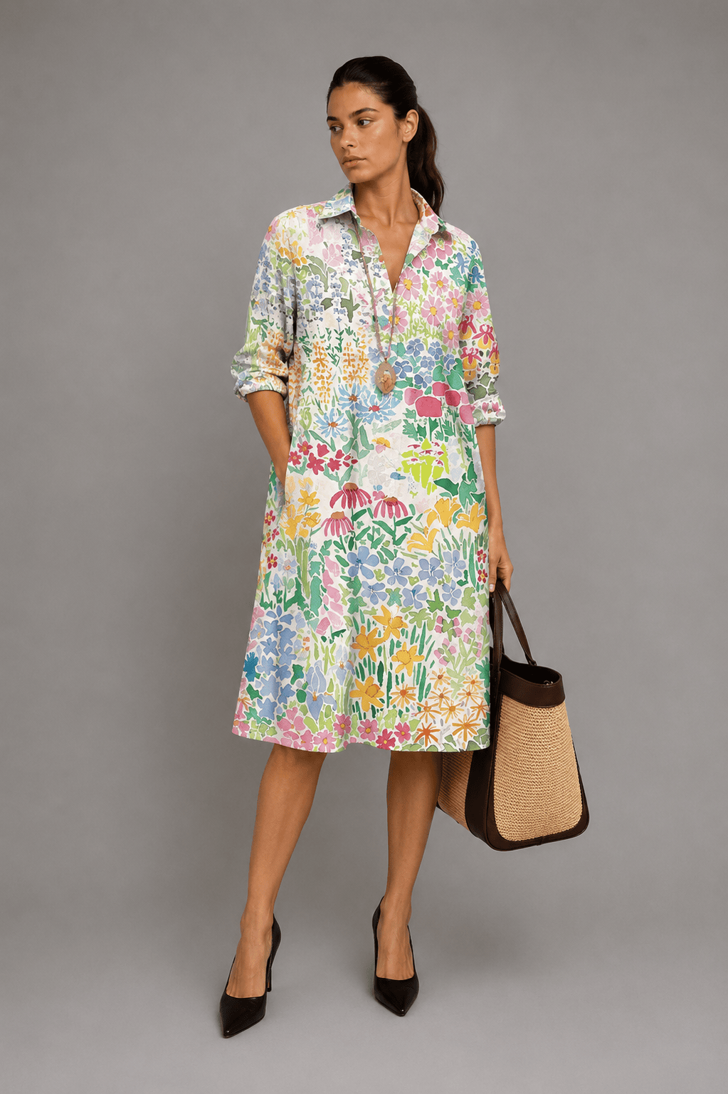 Pilar | Vestido midi elegante y refinado