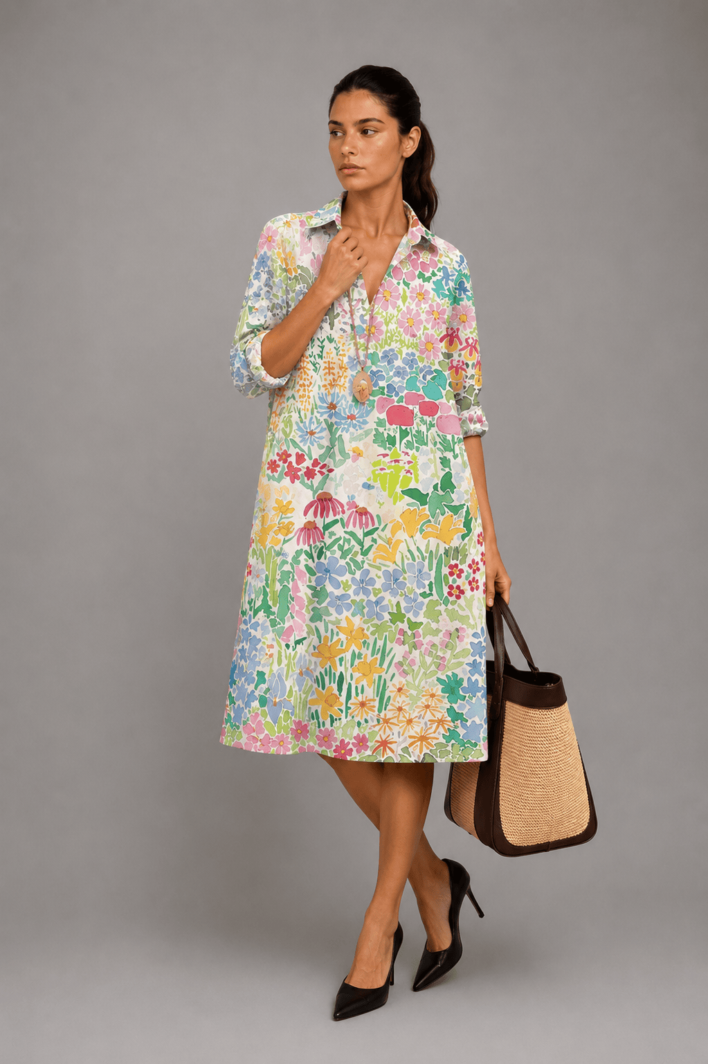 Pilar | Vestido midi elegante y refinado