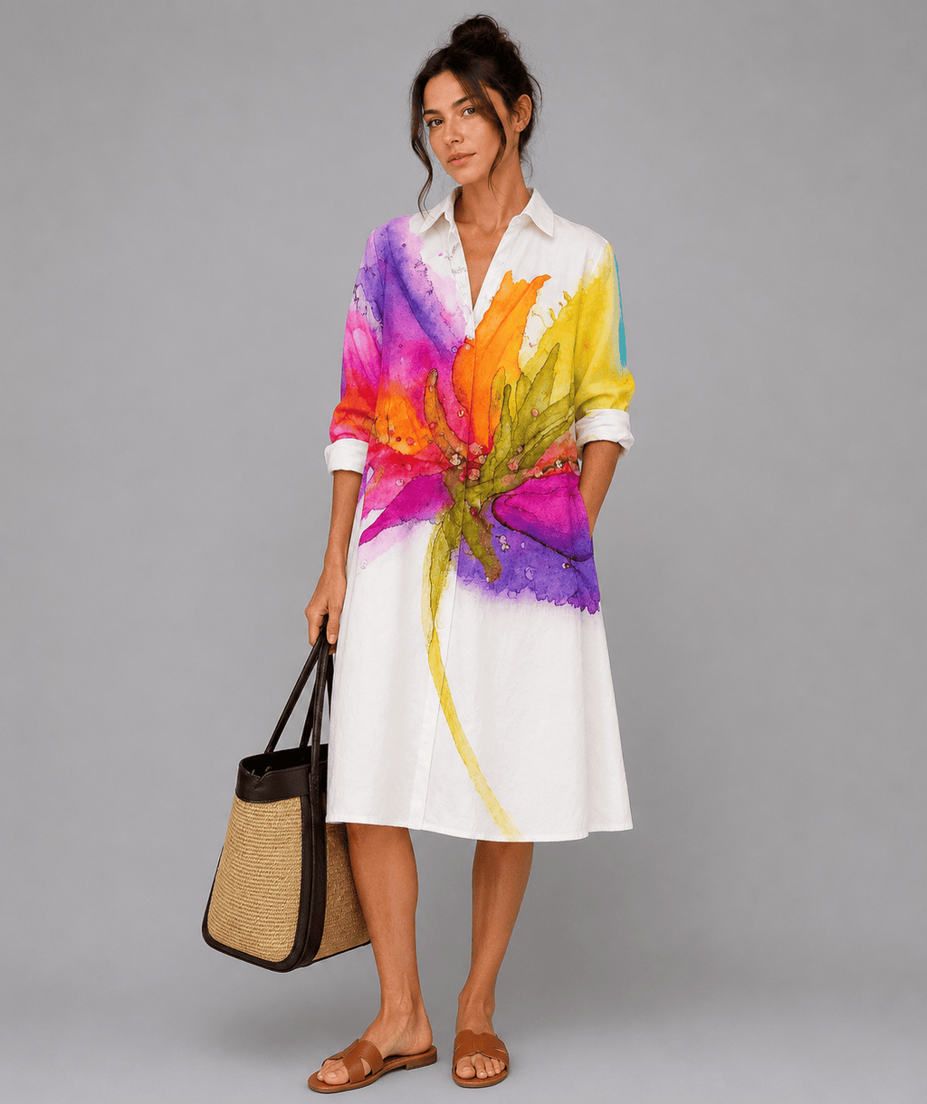 Laura | Vestido midi elegante y refinado