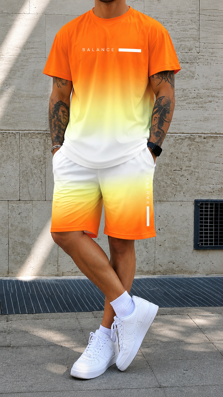 Aurely Fade | Camiseta y Short Degradado Unisex