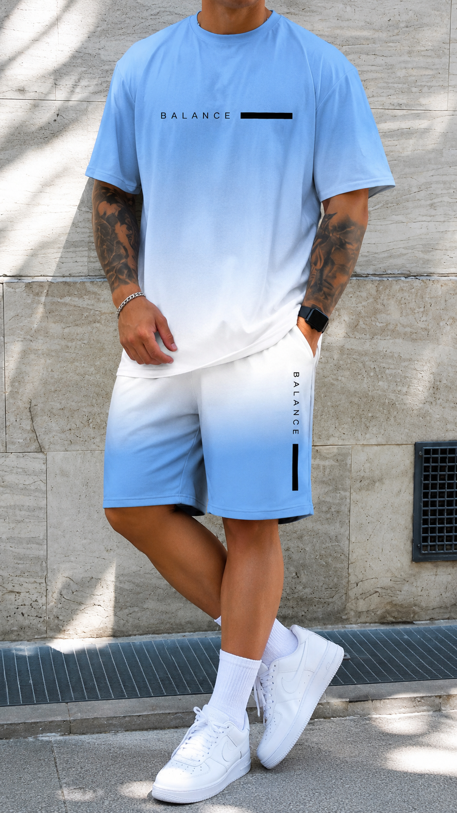 Aurely Fade | Camiseta y Short Degradado Unisex