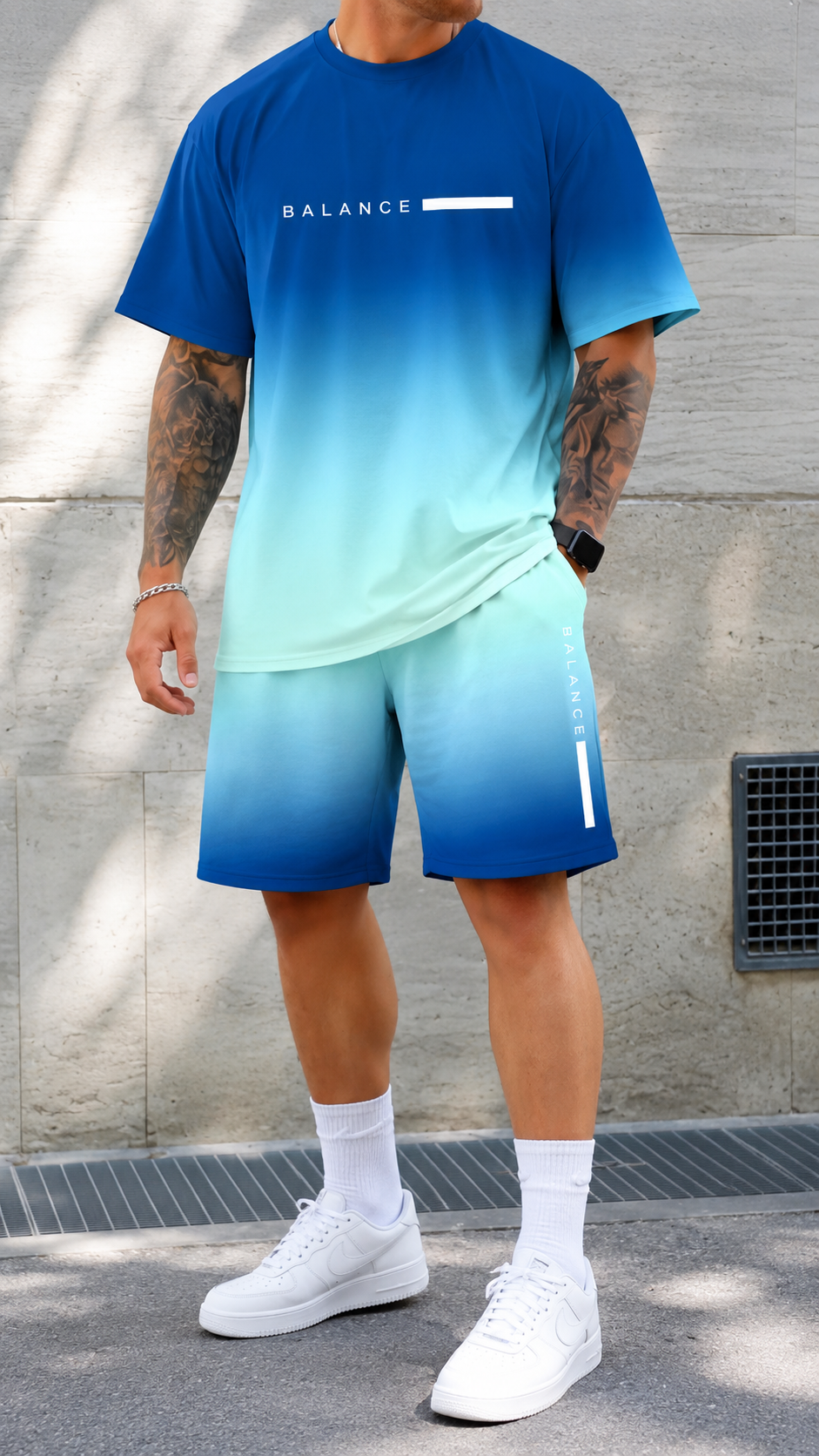 Aurely Fade | Camiseta y Short Degradado Unisex
