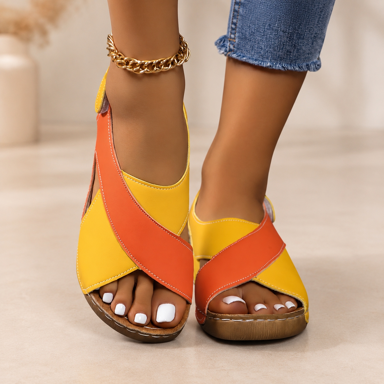 DELACROIX | Sandales Ergonomiques Confort Brigitte