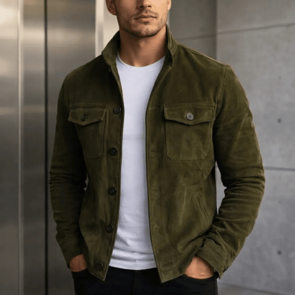 Lorenzo | Chaqueta de ante clásica