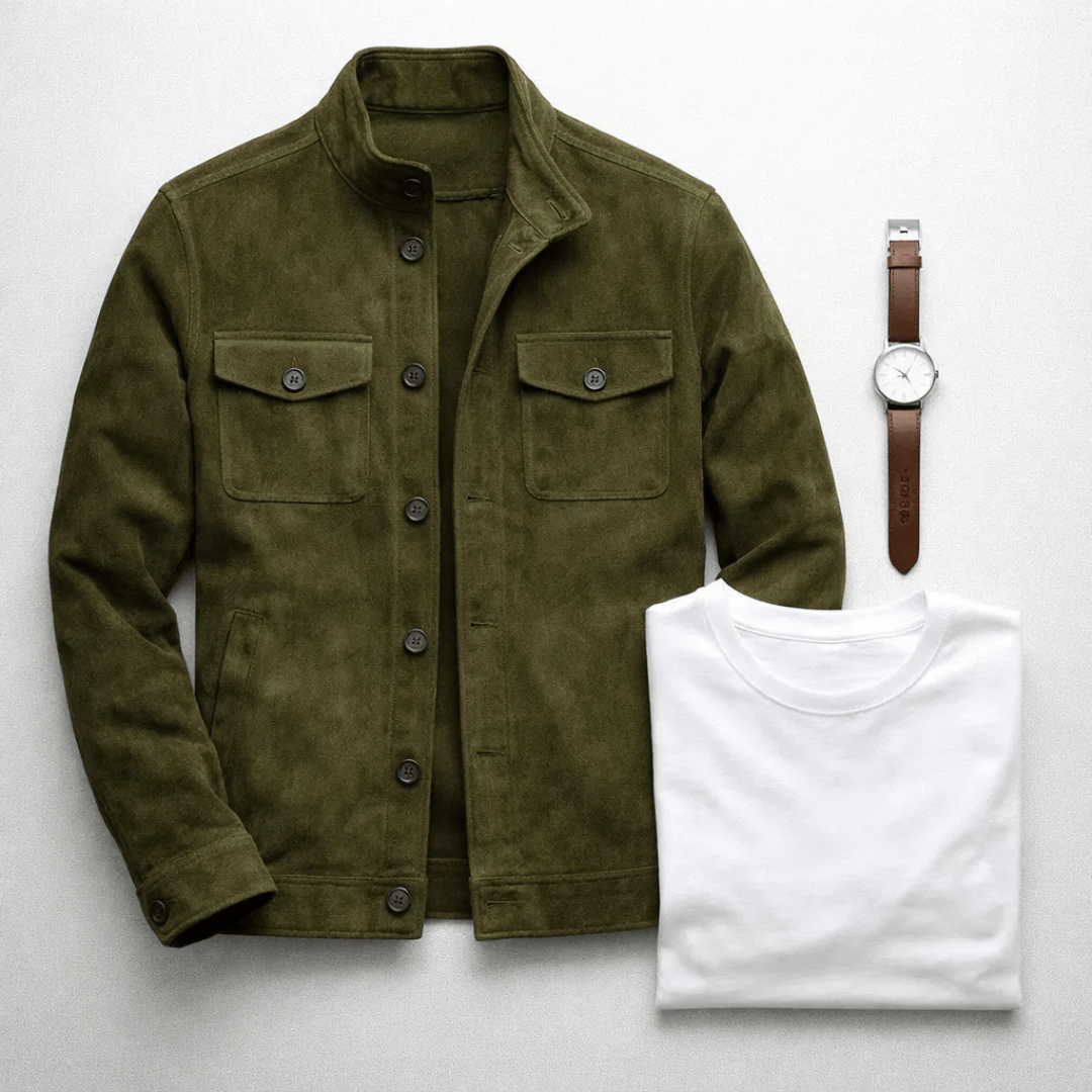 Lorenzo | Chaqueta de ante clásica