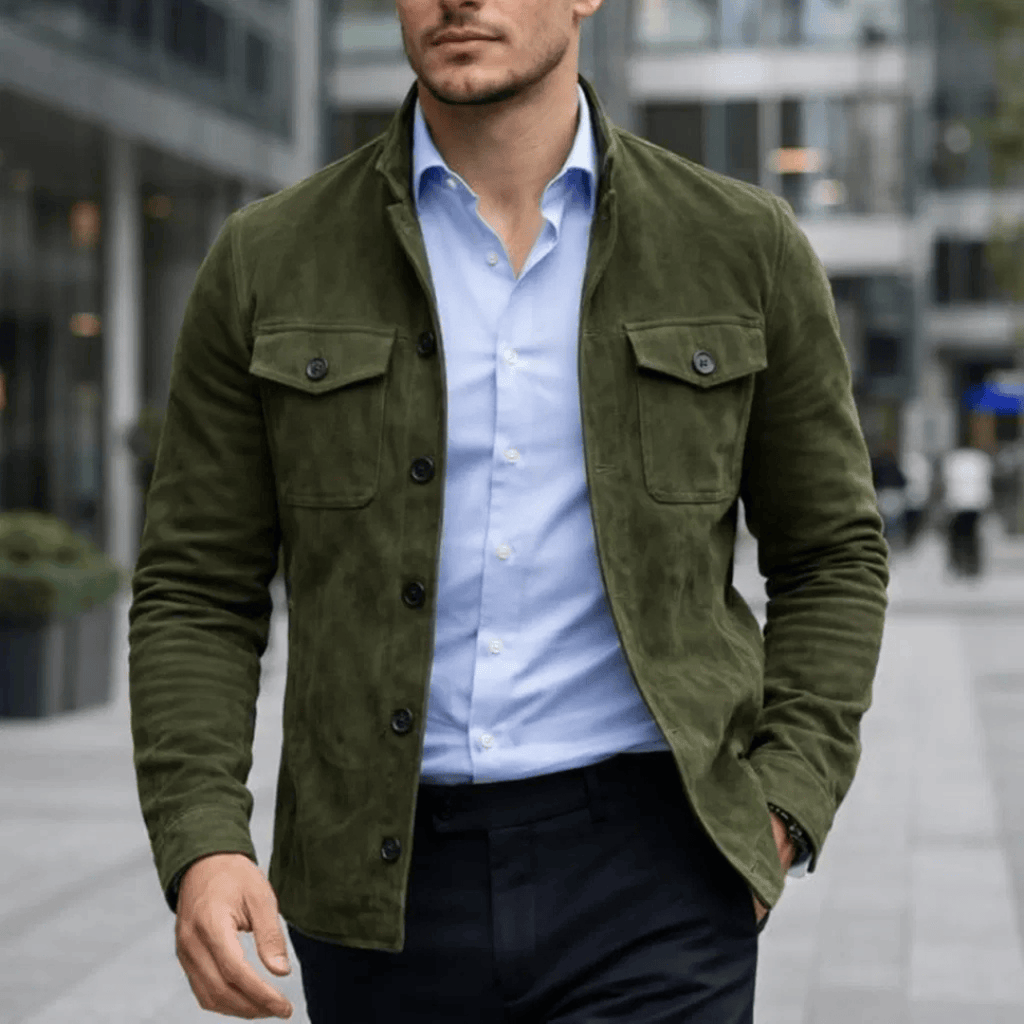 Lorenzo | Chaqueta de ante clásica