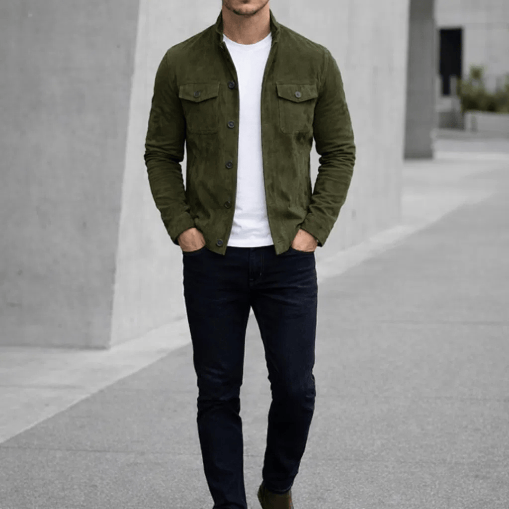 Lorenzo | Chaqueta de ante clásica