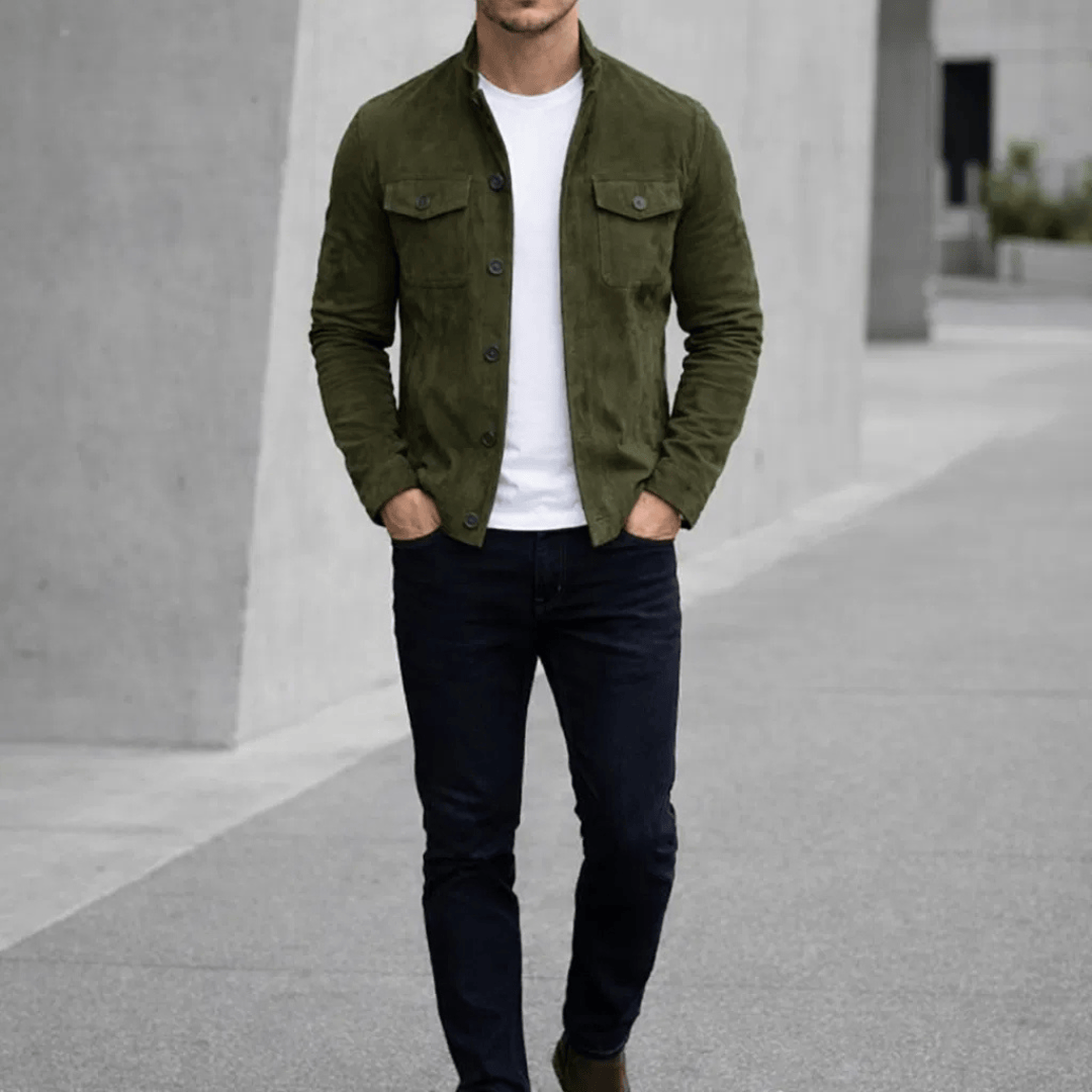 Lorenzo | Chaqueta de ante clásica