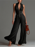 Zsófia Jumpsuit | Mono Plisado Negro