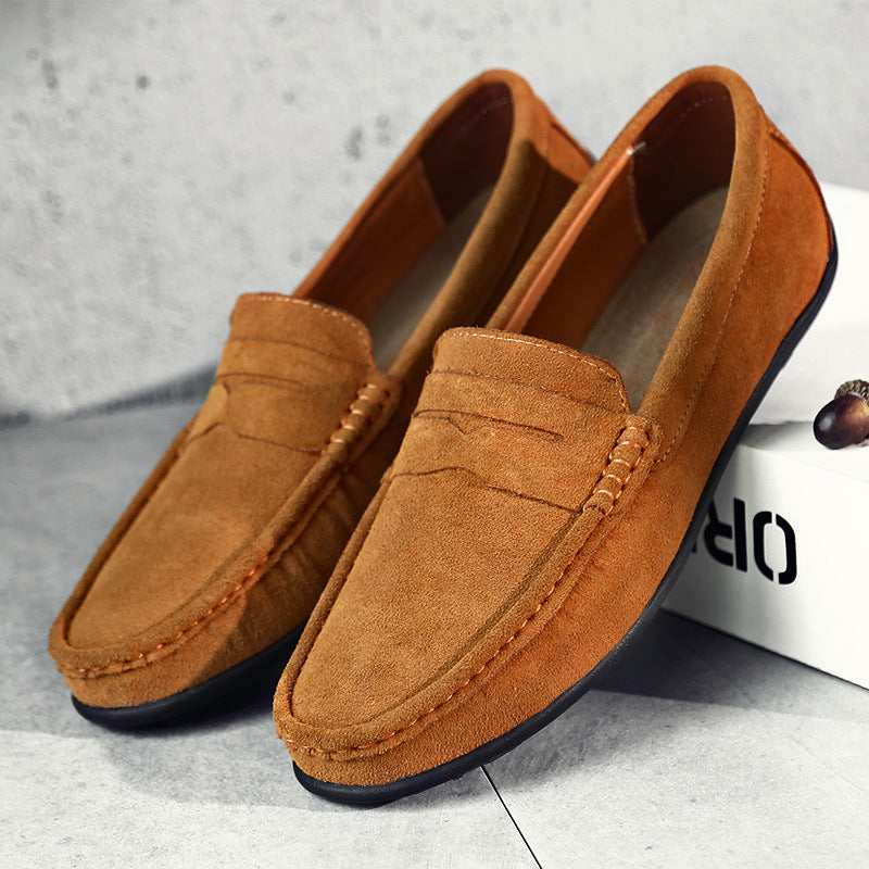 Aurely | Mocasines retro de ante para hombre