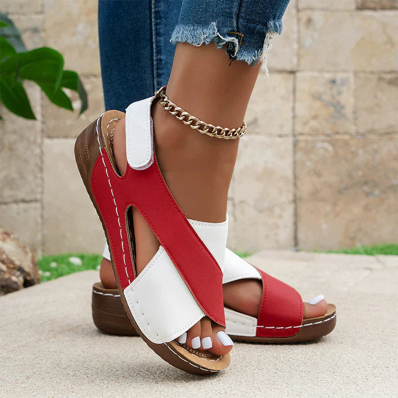 Aurely | Sandalias ortopédicas con tacón de cuña