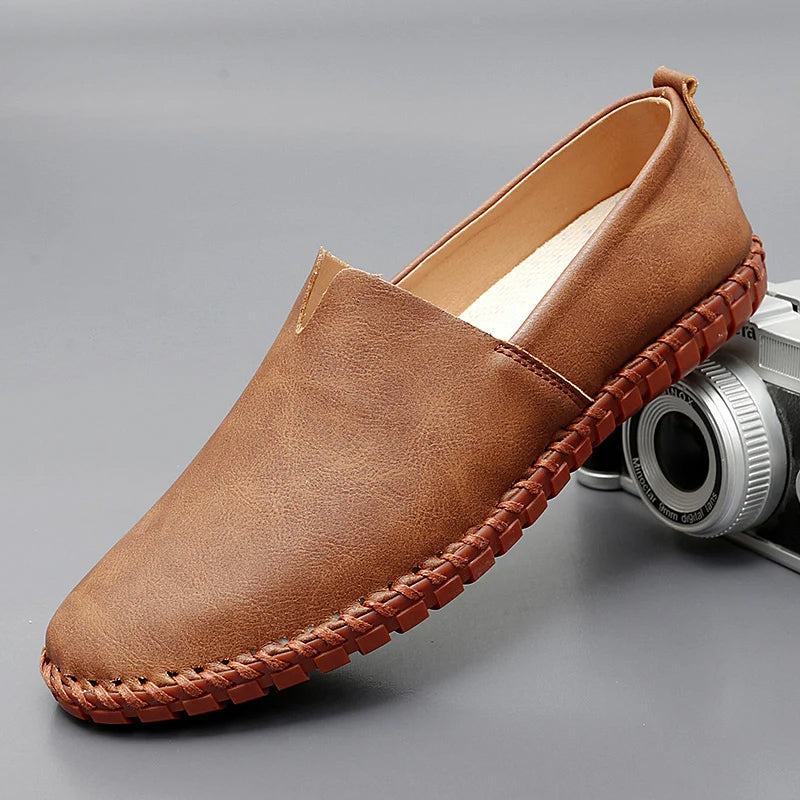 Aurely - Mocasines de piel Santorini