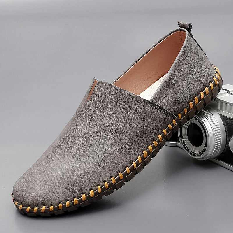 Aurely - Mocasines de piel Santorini