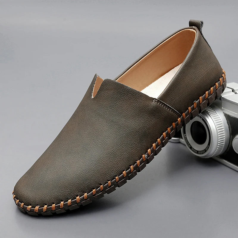 Aurely - Mocasines de piel Santorini