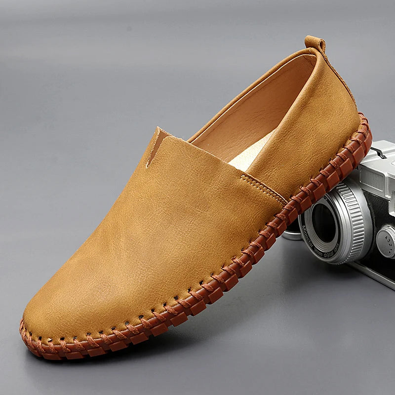 Aurely - Mocasines de piel Santorini