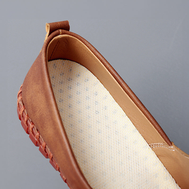 Aurely - Mocasines de piel Santorini