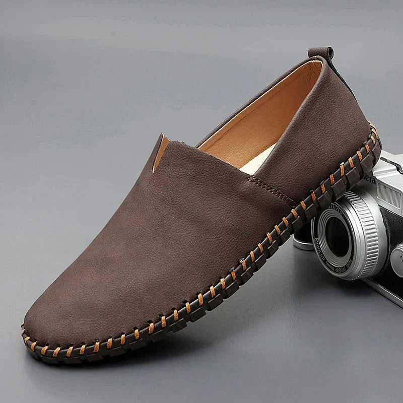 Aurely - Mocasines de piel Santorini