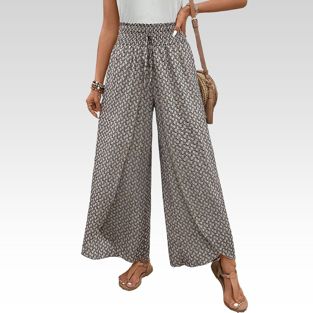 Aurely | Pantalones Lisette de pierna ancha y estampado geométrico