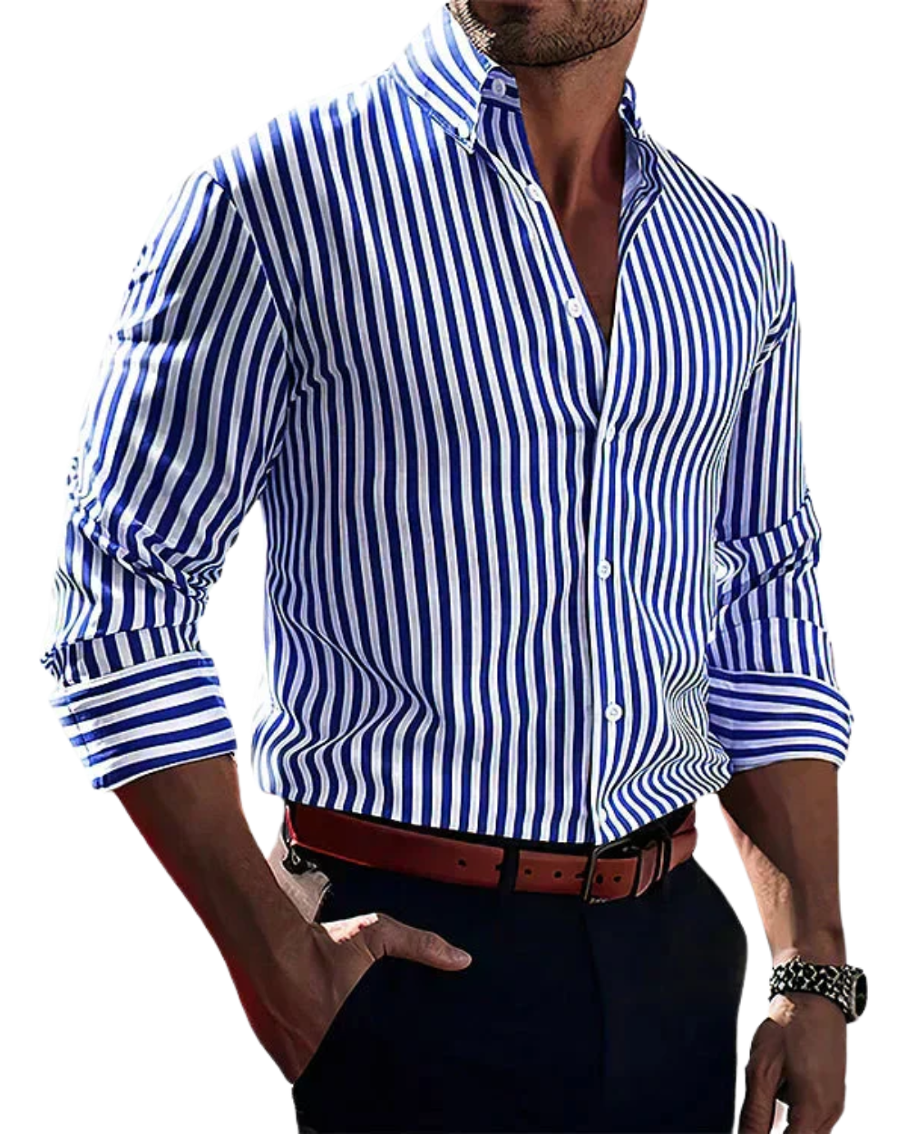 Aurely | Camisa elegante de rayas