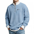 Jersey hombre | Punto gofre con media cremallera