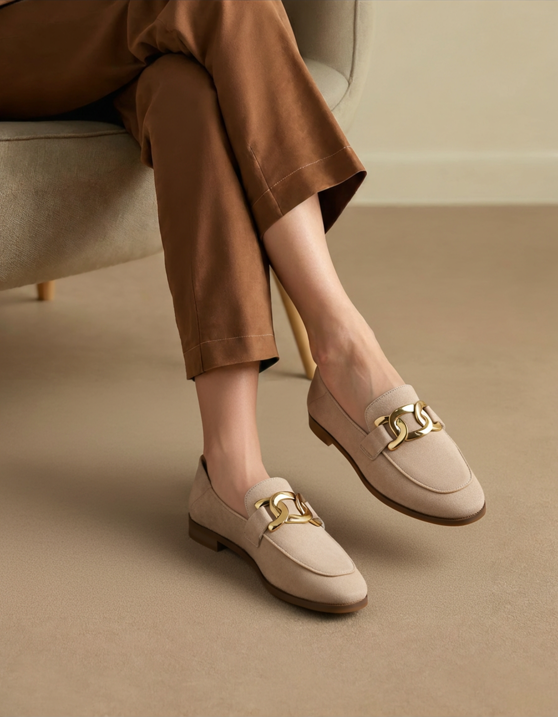 aurely - Mocasines de ante elegantes