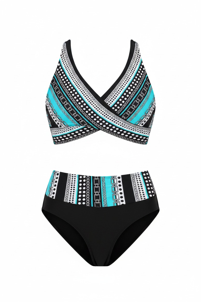 Bikini Azul sin modelo fondo blanco