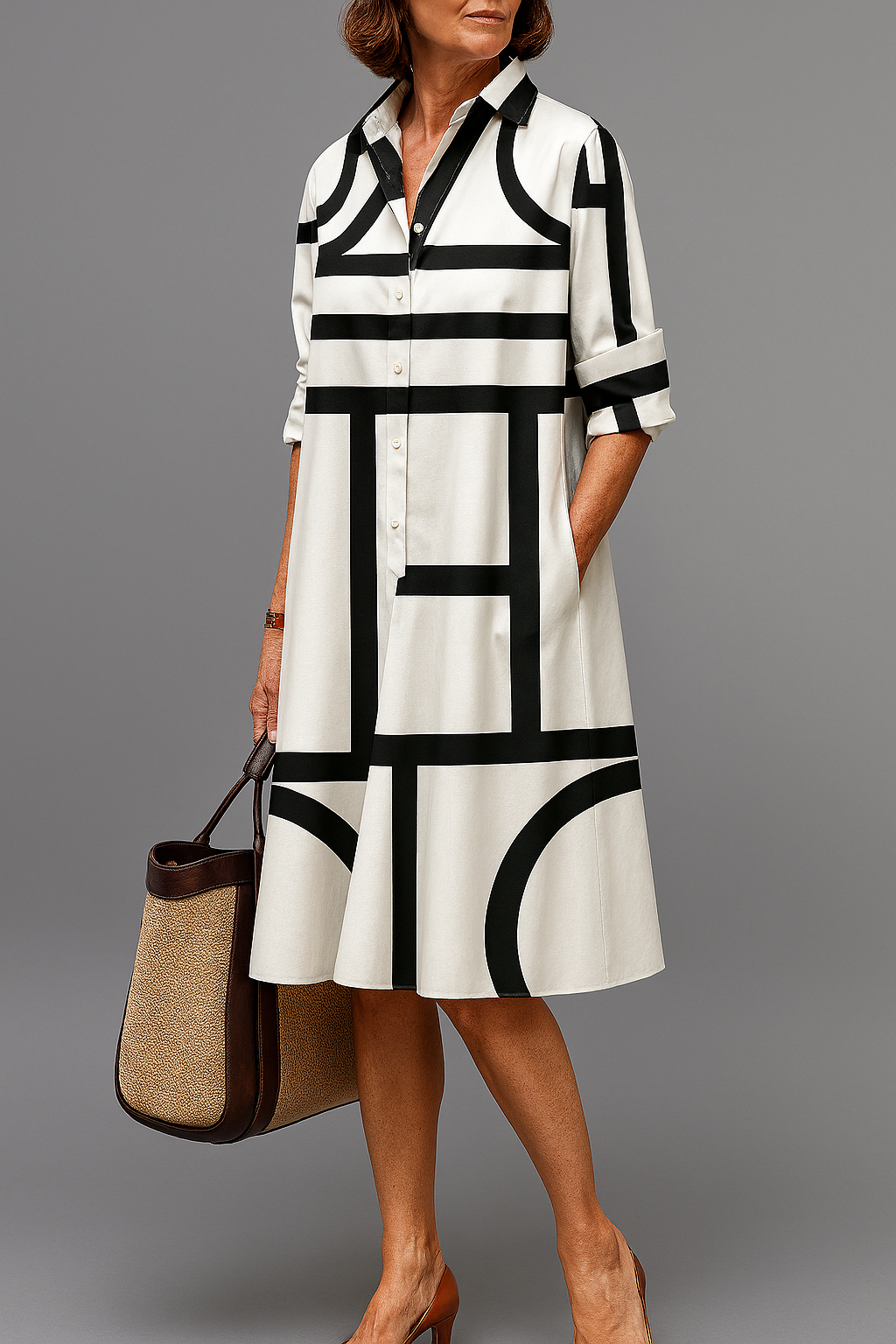 Helena | Bata midi elegante y refinada