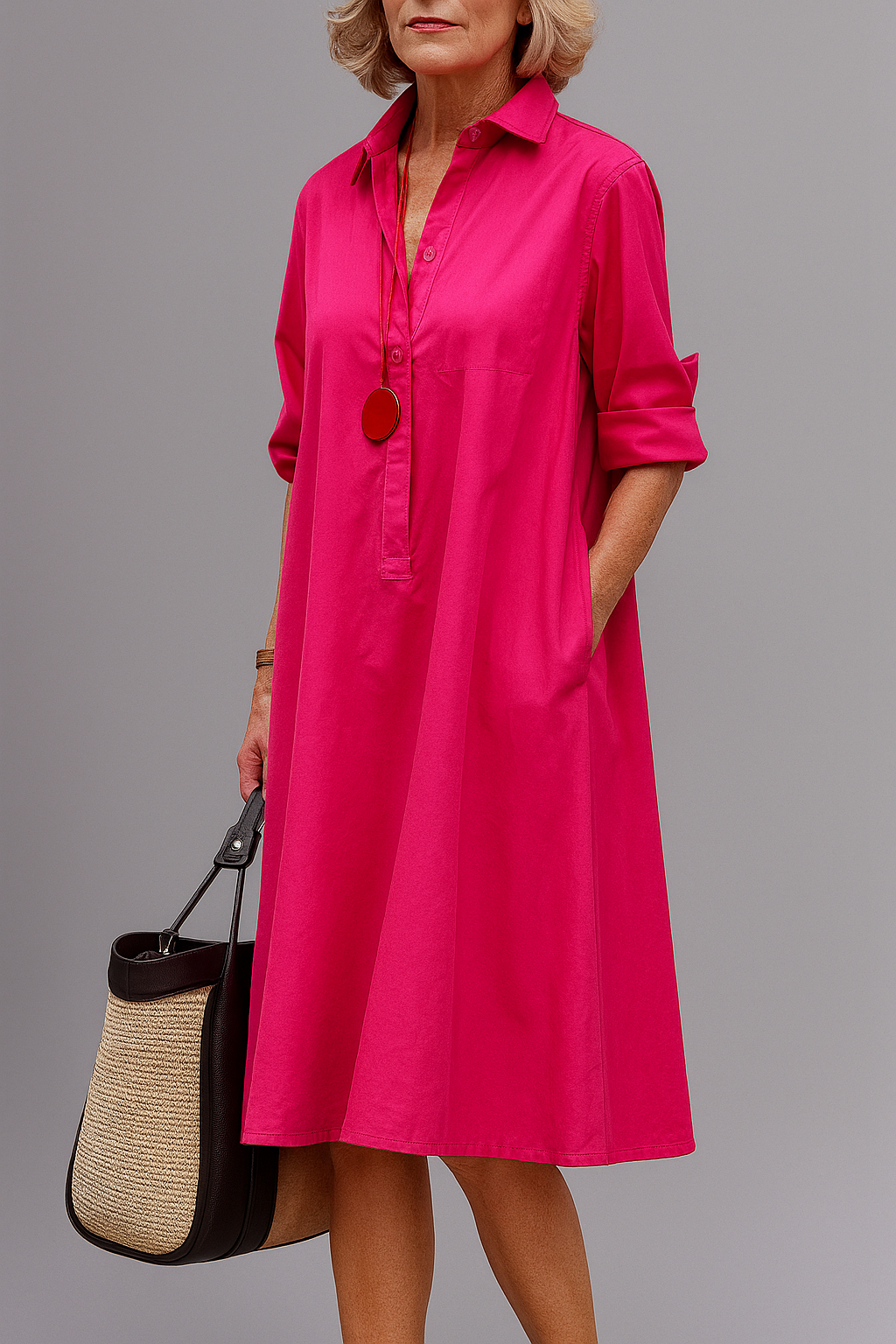 Celia | Bata midi elegante y refinada