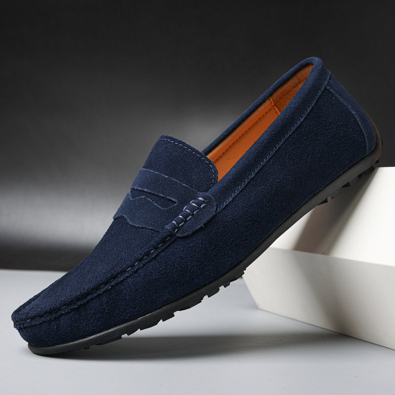Aurely | Mocasines retro de ante para hombre