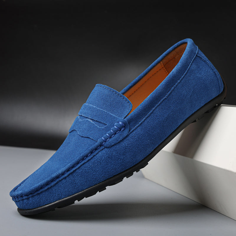 Aurely | Mocasines retro de ante para hombre