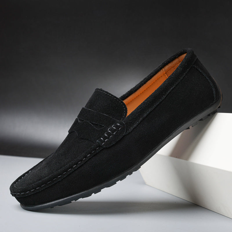 Aurely | Mocasines retro de ante para hombre