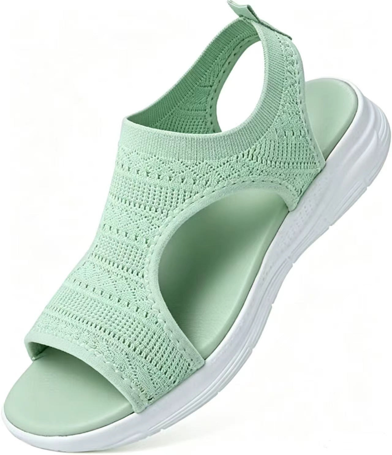 🌺 Sandalias planas transpirables con punta abierta para mujer - Verano