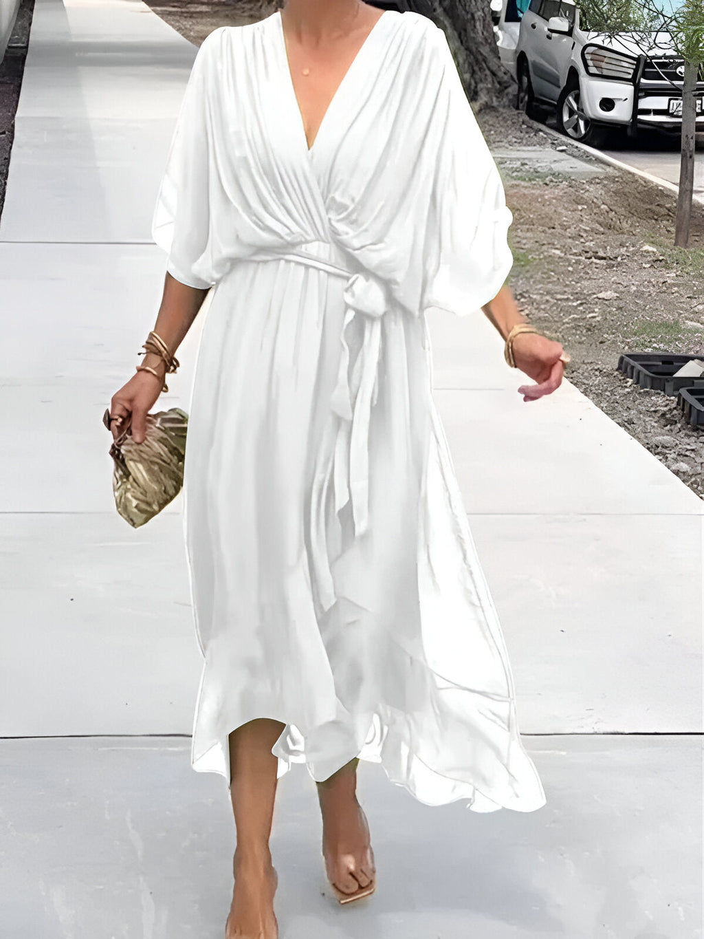 Aurea | Vestido fresco con escote en V