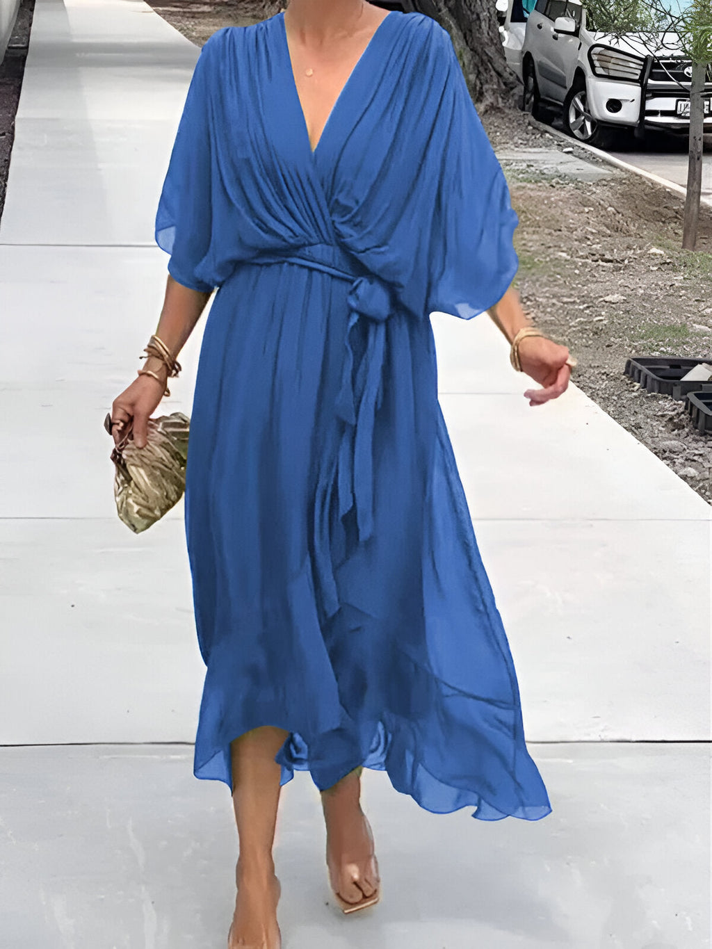 Aurea | Vestido fresco con escote en V