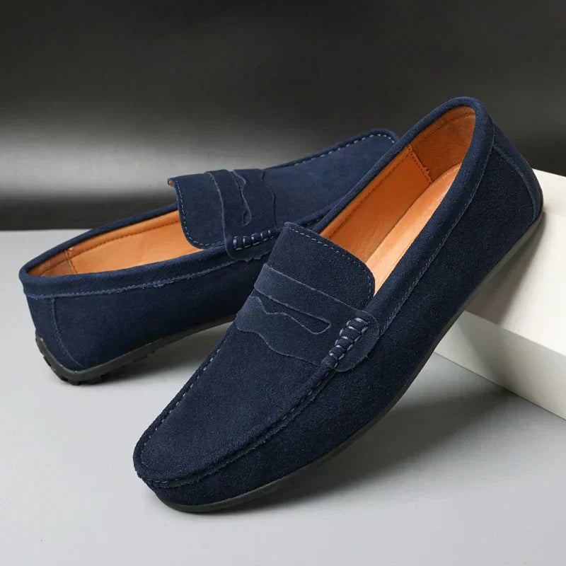 Aurely | Mocasines retro de ante para hombre
