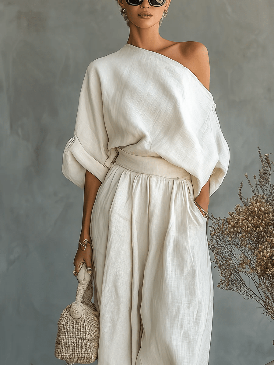 Maria™ | Conjunto 2 piezas escote bardot