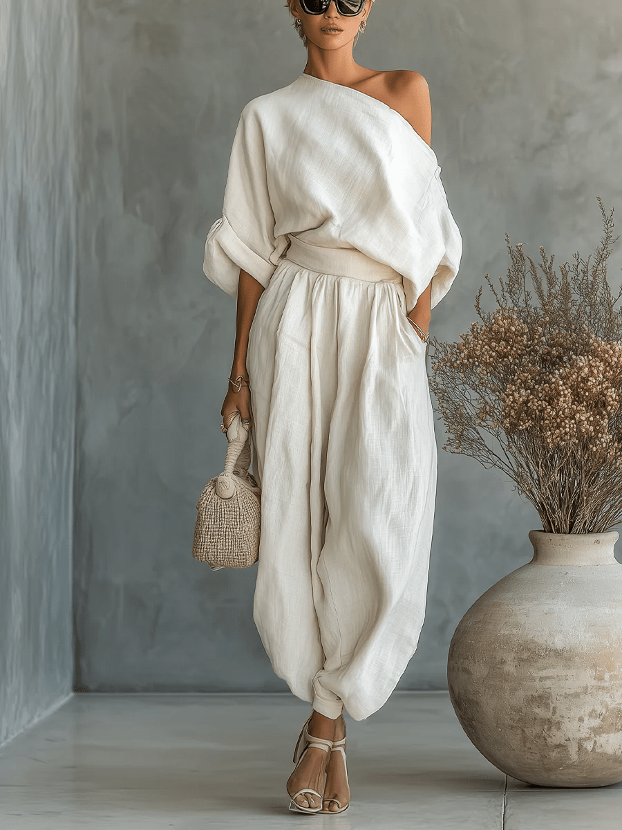 Maria™ | Conjunto 2 piezas escote bardot